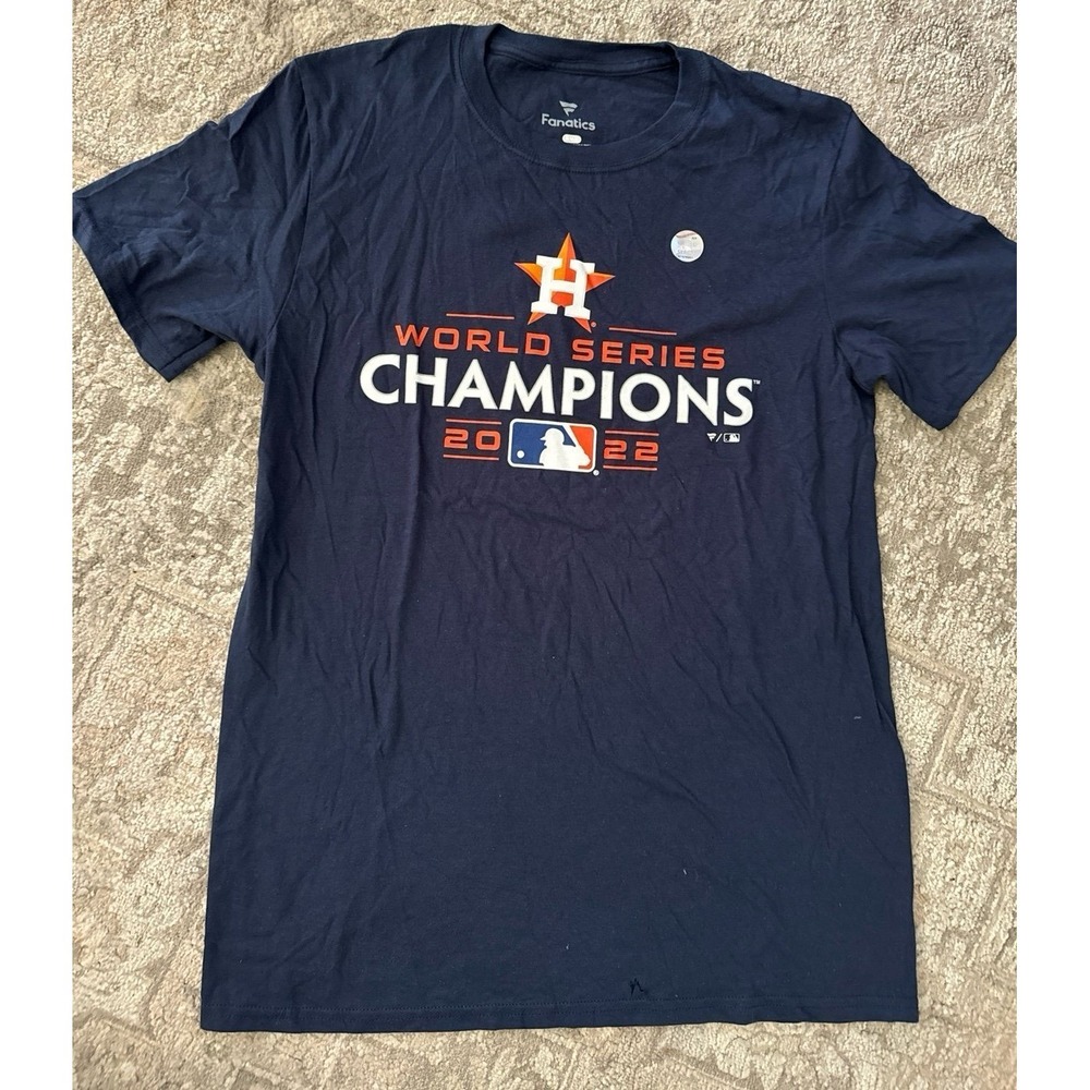 THE NIKE TEE Houston Astros MLB T Shirt Short Sleeve Size M Navy World Series